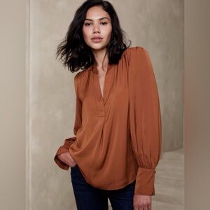 Banana Republic Tan Blouse